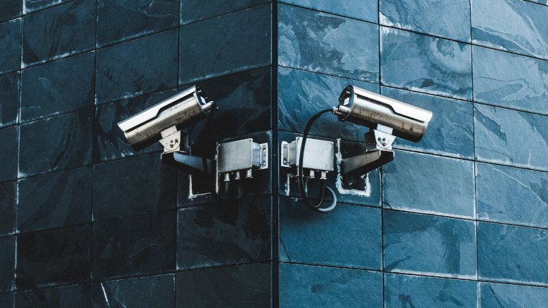 Security Cameras on Building